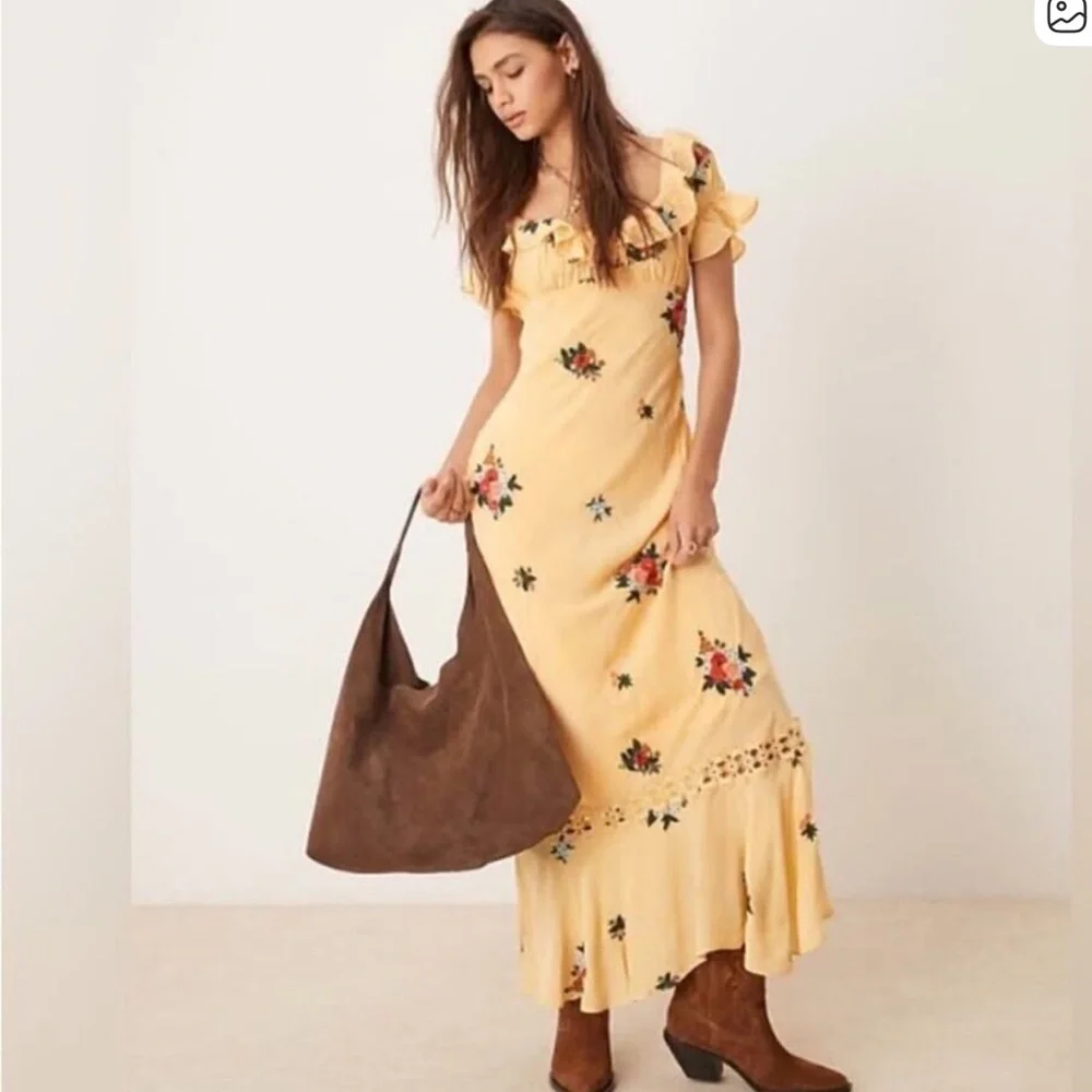 Free People Embroidery Floral Dress - Picture 6 of 6